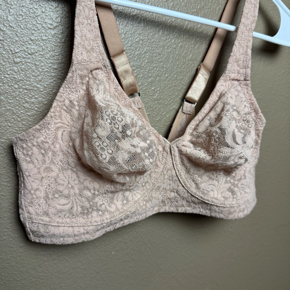 Wacoal Halo wireless Lace Adjustable Strap Soft Cup Bra 36D - Picture 6 of 11